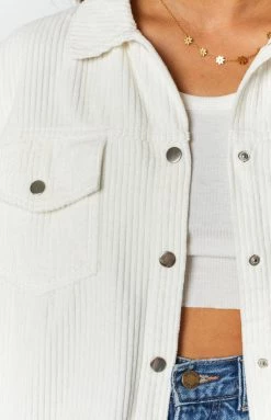Beginning Boutique Outerwear Rayna Cord Jacket Cream 19 Beginning Boutique Outerwear Rayna Cord Jacket Cream
