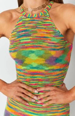 Beginning Boutique Real Thing Spacedye Mini Dress Multi