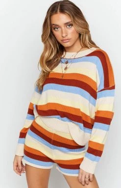 BB Exclusive Recharge Knit Shorts Stripe Bottoms