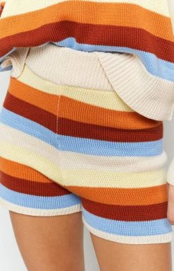 BB Exclusive Recharge Knit Shorts Stripe Bottoms