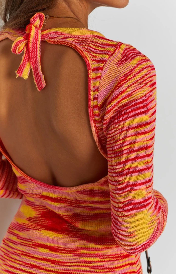 Beginning Boutique Alani Spacedye Mini Dress Orange Dresses 8 Beginning Boutique Alani Spacedye Mini Dress Orange Dresses