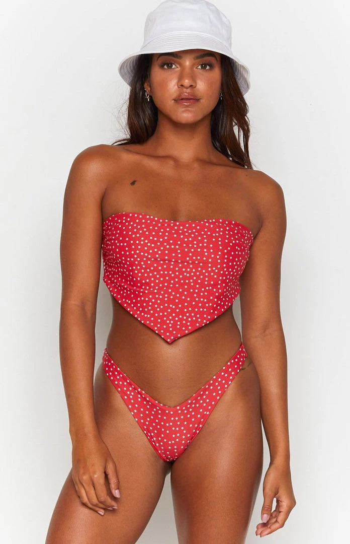 9.0 Swim Vinnie Bikini Bottom Star Print 10 9.0 Swim Vinnie Bikini Bottom Star Print