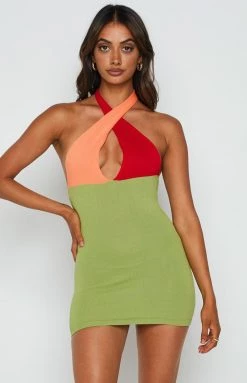 BB Exclusive Regan Green Halter Mini Dress Dresses 11 BB Exclusive Regan Green Halter Mini Dress Dresses