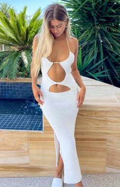 BB Exclusive Renata White Cut Out Dress