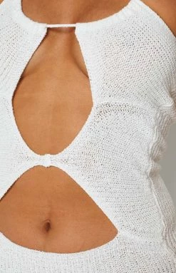 BB Exclusive Renata White Cut Out Dress