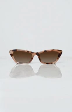 Eclat Retro Cat Eye Amber Tortoise Shell Sunglasses