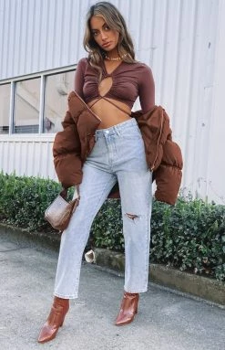 Beginning Boutique Rexha Wide Leg Jeans Blue