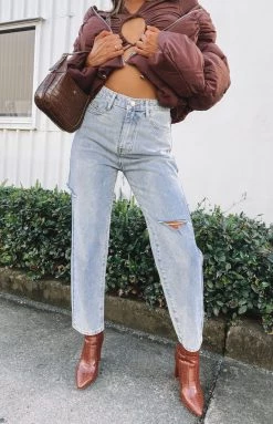 Beginning Boutique Rexha Wide Leg Jeans Blue