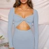 BB Exclusive Dresses Risky Love Dress Dusty Blue