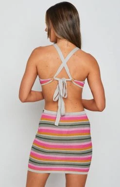 BB Exclusive Riviera Stripe Mini Dress Multi Dresses