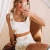 BB Exclusive Roman Holiday Crop Tan