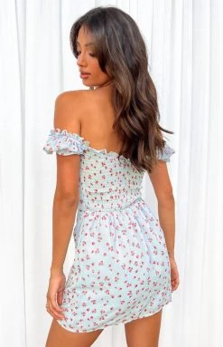 Beginning Boutique Dresses Romy Dress Blue Floral