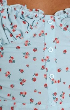 Beginning Boutique Dresses Romy Dress Blue Floral