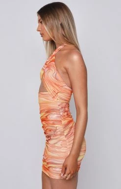 Beginning Boutique Ronnie Orange Halter Mini Dress Dresses 10 Beginning Boutique Ronnie Orange Halter Mini Dress Dresses