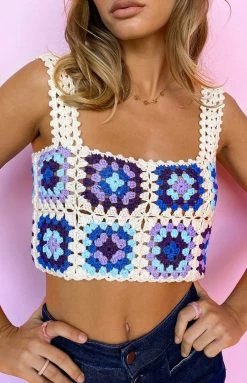 BB Exclusive Rooks Crochet Crop Top Multi Tops