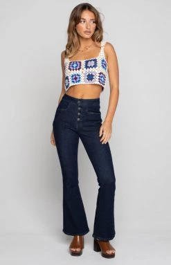 BB Exclusive Rooks Crochet Crop Top Multi Tops