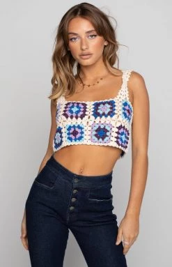 BB Exclusive Rooks Crochet Crop Top Multi Tops