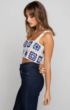 BB Exclusive Rooks Crochet Crop Top Multi Tops