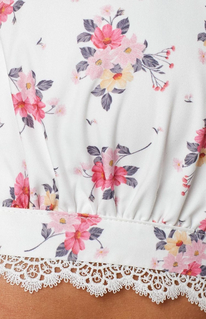 BB Exclusive Rosa White Floral Crop Top Tops 7 BB Exclusive Rosa White Floral Crop Top Tops