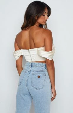 Beginning Boutique Rowie Cream Corset Top