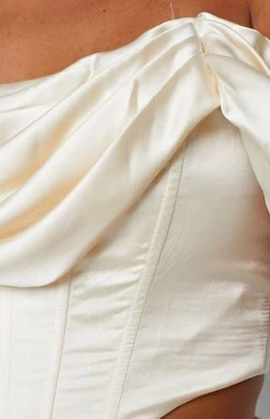 Beginning Boutique Rowie Cream Corset Top