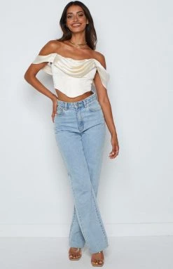 Beginning Boutique Rowie Cream Corset Top