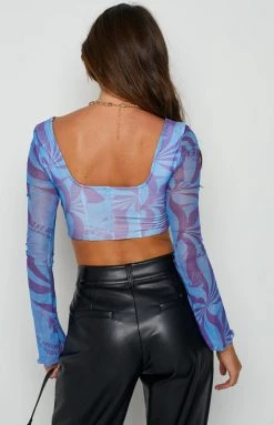 BB Exclusive Tops Roxanna Blue Mesh Corset Top 13 BB Exclusive Tops Roxanna Blue Mesh Corset Top