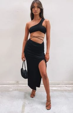 Beginning Boutique Ruby Crop Top Black