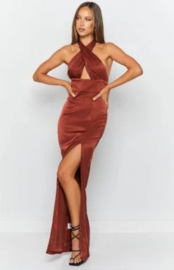 BB Exclusive Higher Love Formal Dress Rust Dresses