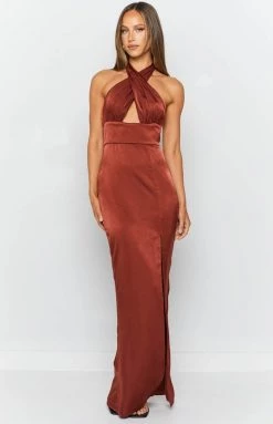BB Exclusive Higher Love Formal Dress Rust Dresses