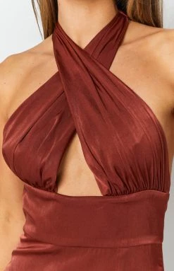 BB Exclusive Higher Love Formal Dress Rust Dresses