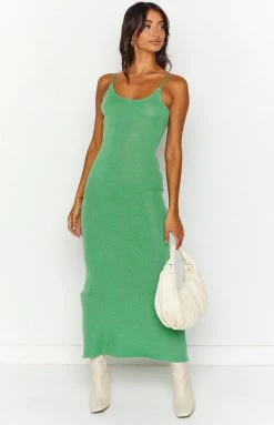 Dresses SNDYS April Green Rib Maxi Dress