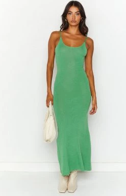 Dresses SNDYS April Green Rib Maxi Dress
