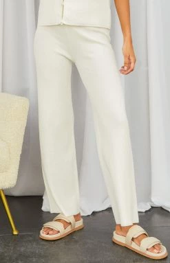 Bottoms SNDYS Arlo White Knit Pant