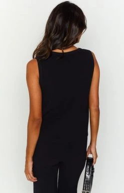 Tops SNDYS Aspen Black Knit Top