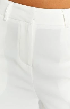 SNDYS Axel White Suit Pant