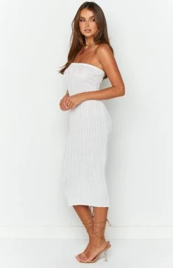 Dresses SNDYS Baha Ribbed Dress White