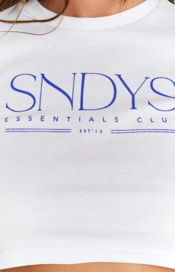 Tops SNDYS Essentials White Tee