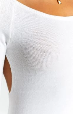 SNDYS Milo White Knit Dress 12 SNDYS Milo White Knit Dress