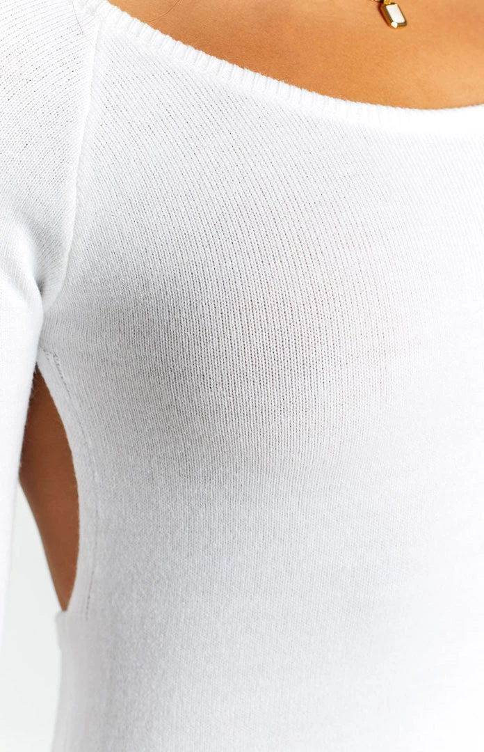 SNDYS Milo White Knit Dress 6 SNDYS Milo White Knit Dress