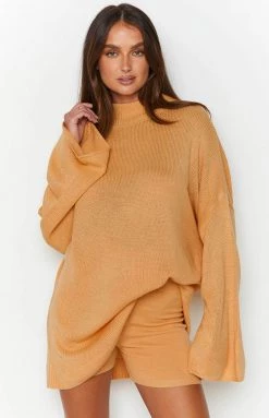Tops SNDYS Seeker Mango Knit Top