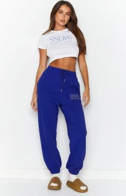 SNDYS Sevens Blue Sweat Pants Bottoms