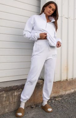 SNDYS Sevens White Sweat Pants