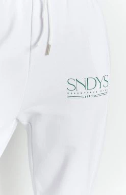 SNDYS Sevens White Sweat Pants