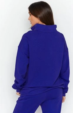 SNDYS Sevens Blue Sweat Top Tops