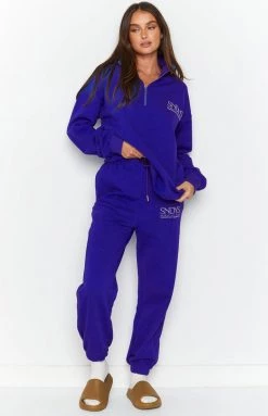 SNDYS Sevens Blue Sweat Top Tops