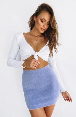 Beginning Boutique Space Jam Fluffy Skirt Navy