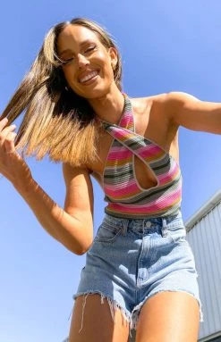 BB Exclusive Sabre Halter Top Multi Tops 17 BB Exclusive Sabre Halter Top Multi Tops