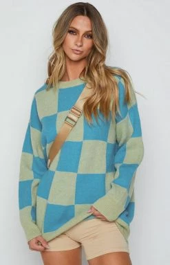 BB Exclusive Sabrina Blue Check Jumper