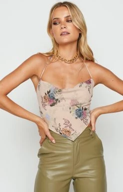 BB Exclusive Sabrina Floral Crop Top